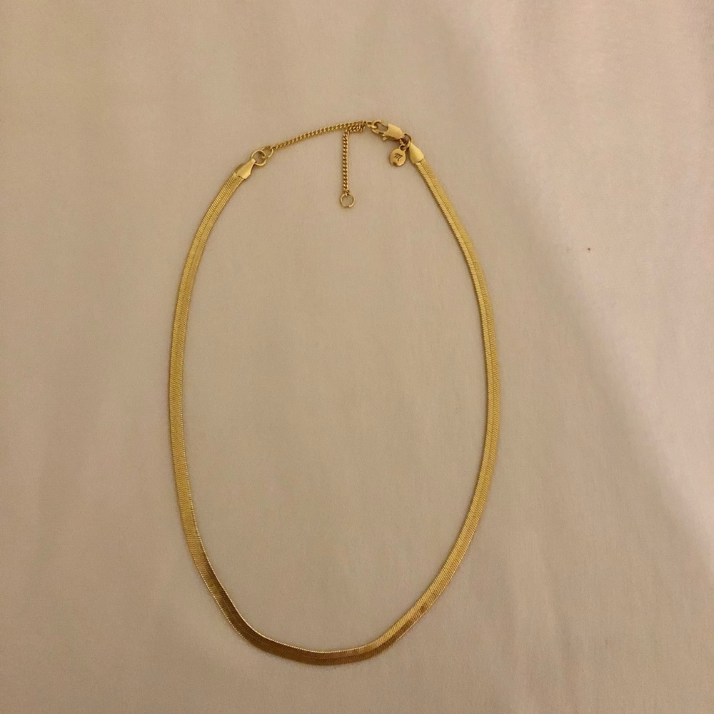 Madewell Gold Herringbone Necklace